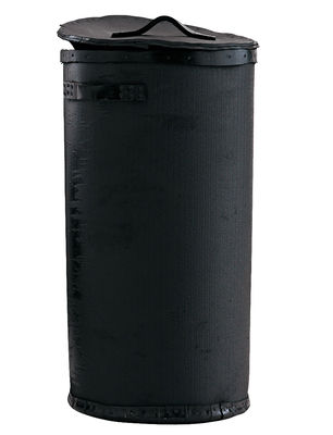 Poubelle / Panier en caoutchouc - Ø 32 x H 60 cm - Opinion Ciatti noir en matière plastique