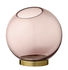 Vase Globe Medium / Ø 17  cm - Verre & laiton - AYTM