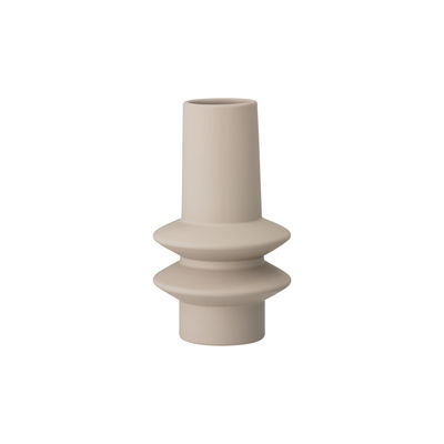 vaso isold - /  12,5 x h 22 cm di bloomingville - beige - ceramica