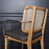 Cannage Bridge armchair - / Fabric - Brass armrests by RED Edition