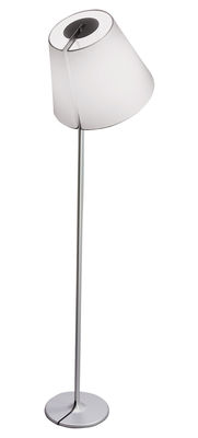 Lighting - Floor lamps - Melampo Terra Floor lamp by Artemide - Aluminium - Aluminium, Fabric