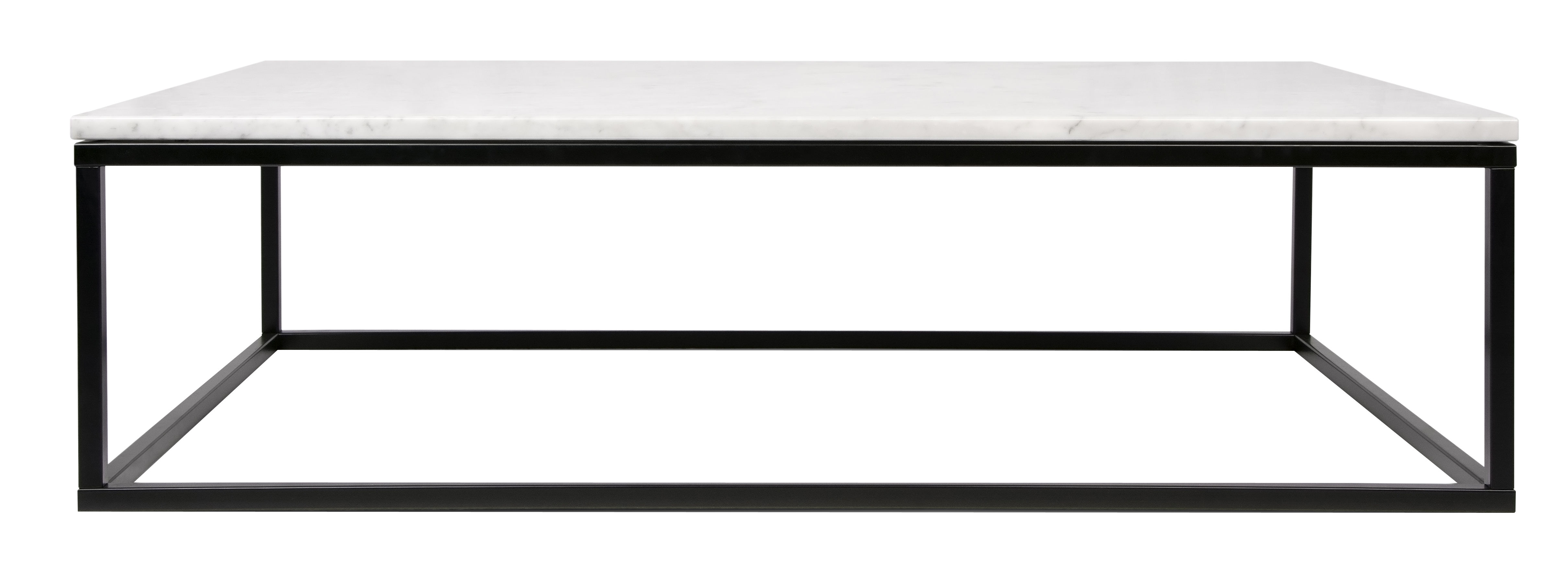 Table basse Marble / Marbre - 120 x 75 cm - POP UP HOME blanc en pierre