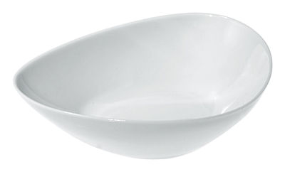 Table et cuisine - Saladiers, coupes et bols - Bol Colombina / 14 x 12 cm - Alessi - Blanc - Hauteur 4 cm - Porcelaine
