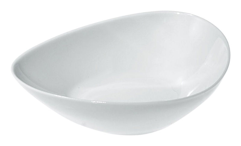 Table et cuisine - Saladiers, coupes et bols - Bol Colombina céramique blanc / 14 x 12 cm - Alessi - Blanc - Hauteur 4 cm - Porcelaine