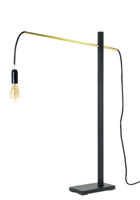 Illuminazione - Lampade da tavolo - Lampada da appoggiare Flamingo Small / H 73 cm - L 50 cm - Serax - Nero / Tubo rame - Ferro