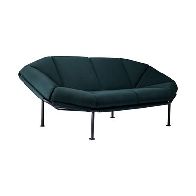 Canapé droit 2 places Tissu Luxe Design Confort Vert