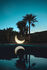 Lampada My Moon - / Sedia a dondolo luminosa - L 152 cm / Interni-esterni di Seletti