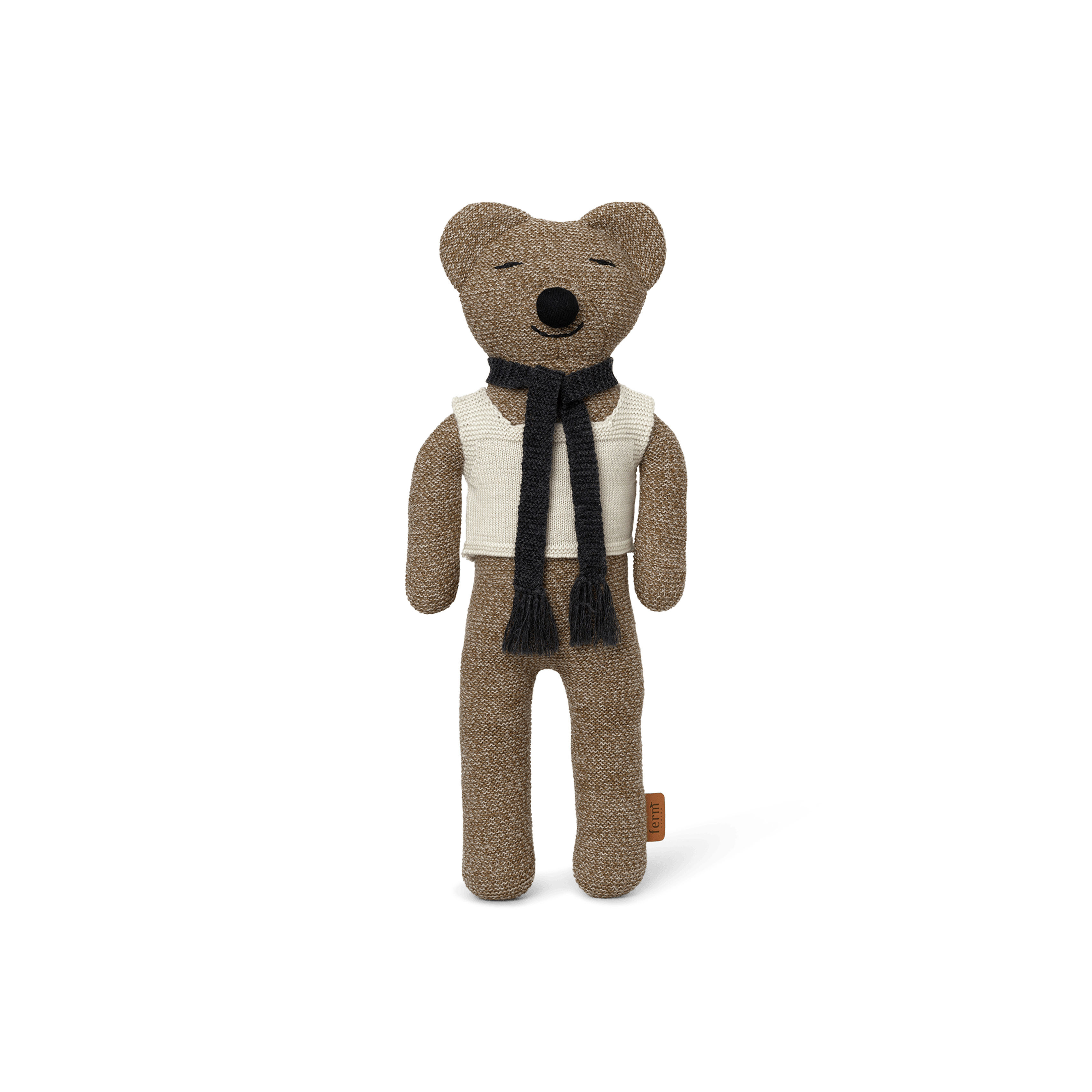 Peluche Teddy Roy di Ferm Living - marrone beige