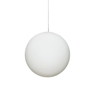 Illuminazione - Lampadari - Sospensione Luna - / Ø 40 cm - Vetro di Design House Stockholm - Sfera / Bianco - Vetro soffiato a bocca