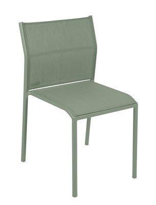 Furniture - Chairs - Cadiz Stacking chair - / Cloth by Fermob - Cactus - Batyline® fabric, Lacquered aluminium
