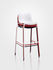 Troy Outdoor Bar stool - Plastic & 4 metal feet - H 75 cm by Magis