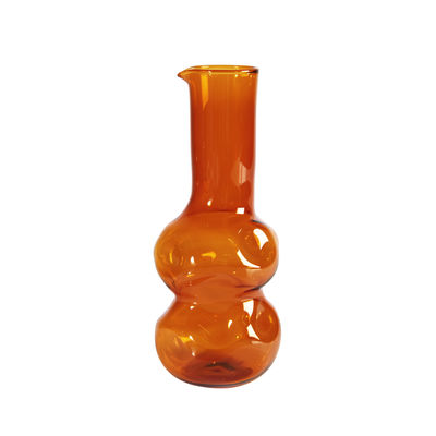 & klevering - Carafe Clay en Verre - Couleur Orange - 19.31 x 19.31 x 23 cm - Made In Design