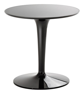 Arredamento - Tavolini  - Tavolino d'appoggio Tip Top Mono - versione monocolore di Kartell - Nero lucido - PMMA