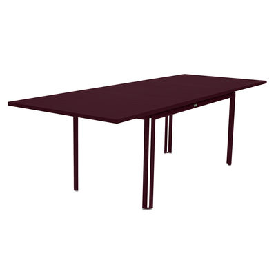 Outdoor - Tavoli  - Tavolo con prolunga Costa - / L 160 a 240 cm - 6 a 10 persone di Fermob - amarena - Alluminio laccato
