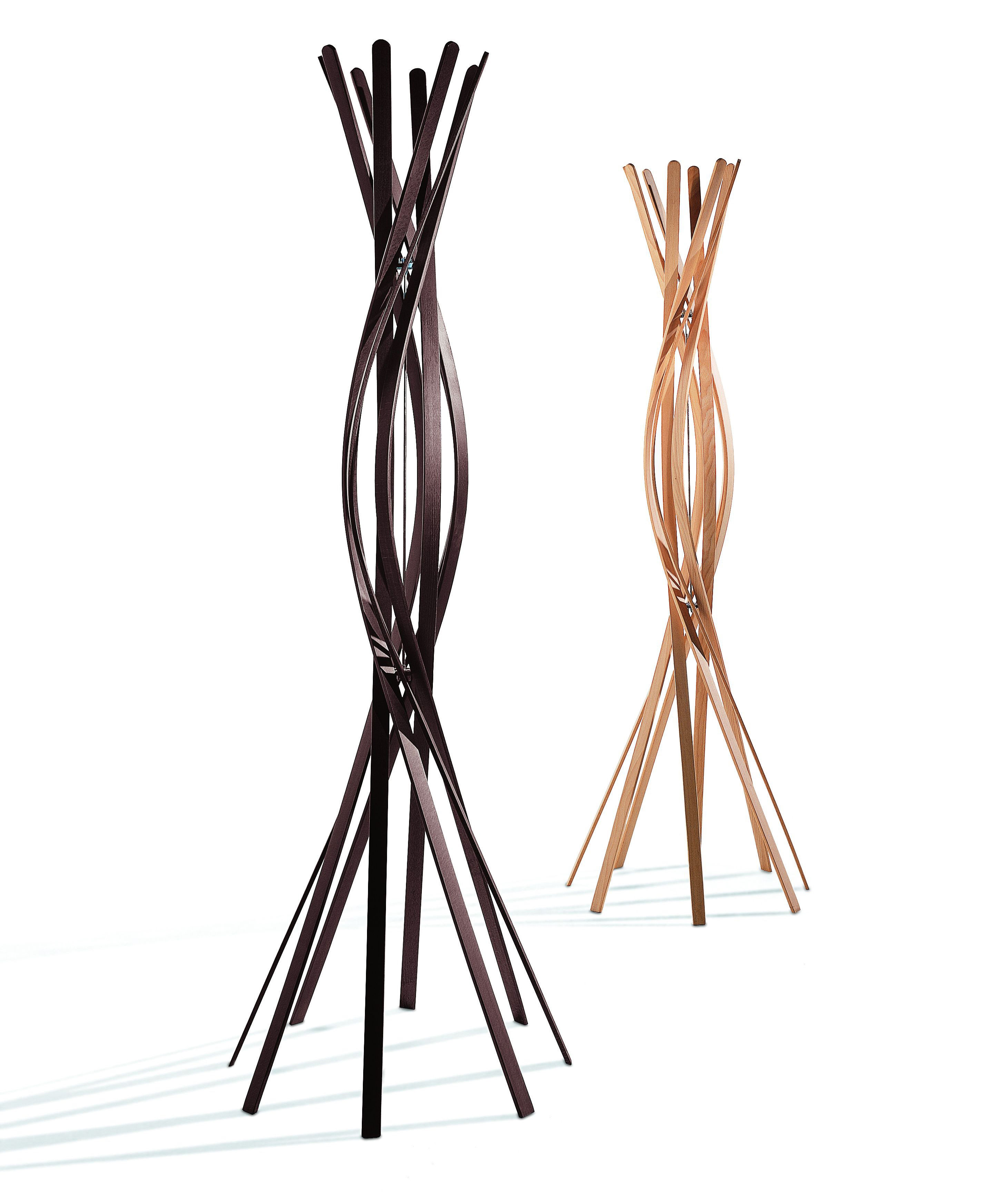 Horm Twist Coat stand Natural wood Made In Design UK