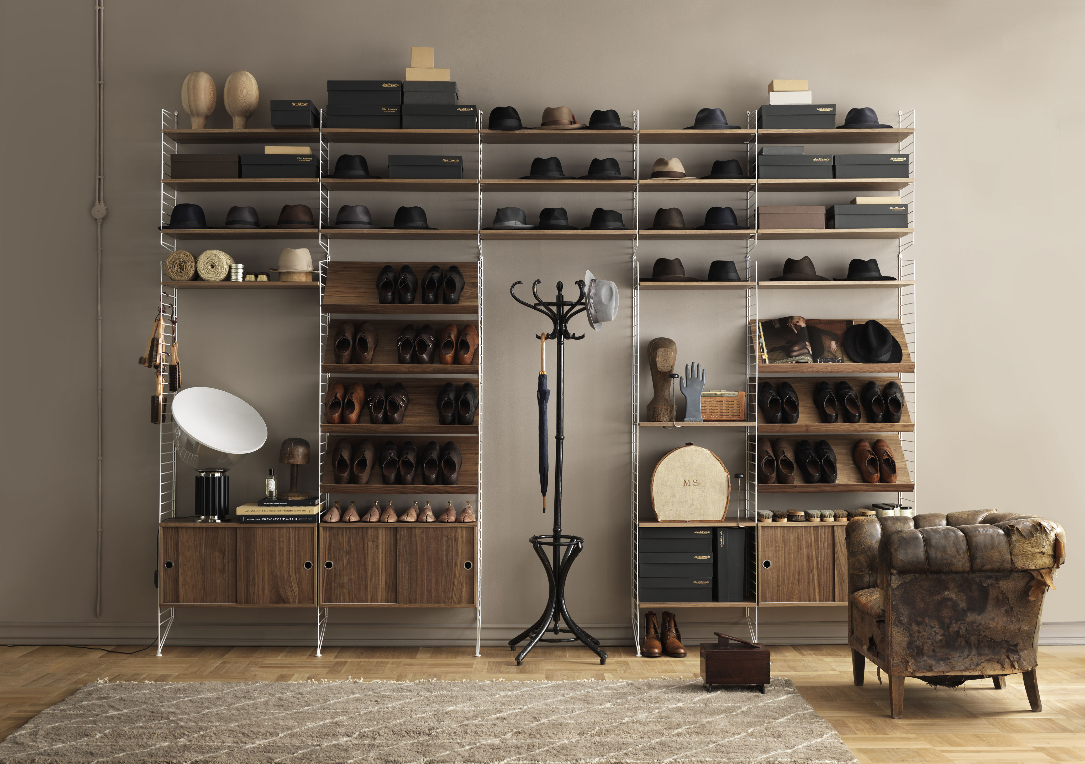 Regal String System von String Furniture Holz natur Made In Design