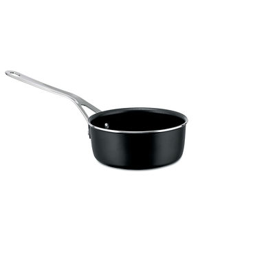 Tableware - Dishes and cooking - Pots&Pans Saucepan - / Ø 16 cm - All heat sources including induction by Alessi - Black - 100% recycled aluminium, Magnetic steel