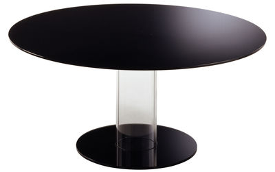 Mobilier - Tables - Table ronde Hub / Ø 160 cm - Glas Italia - Noir - Ø 160 cm - Verre