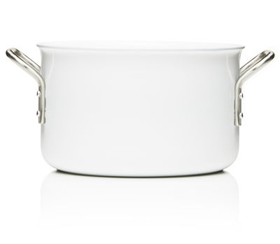 Tableware - Dishes and cooking - White Line Stew pot - 3,8L - Web exclusivity by Eva Trio - White - Aluminium, Ceramic, Stainless steel