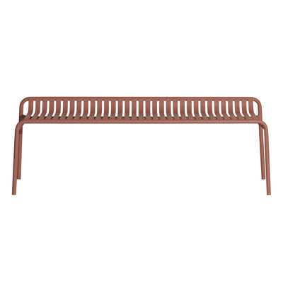 Furniture - Benches - Week-end Bench - / Aluminium - L 158 cm by Petite Friture - Terracotta - Aluminium