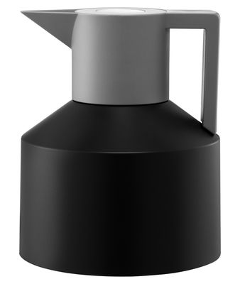Tisch und Küche - Tee und Kaffee - Geo Isolierkrug - Normann Copenhagen - Schwarz / grau mit weißem Druckknopf - Plastik