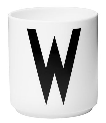 Table et cuisine - Tasses et mugs - Mug A-Z / Porcelaine - Lettre W - Design Letters - Blanc / Lettre W - Porcelaine de Chine
