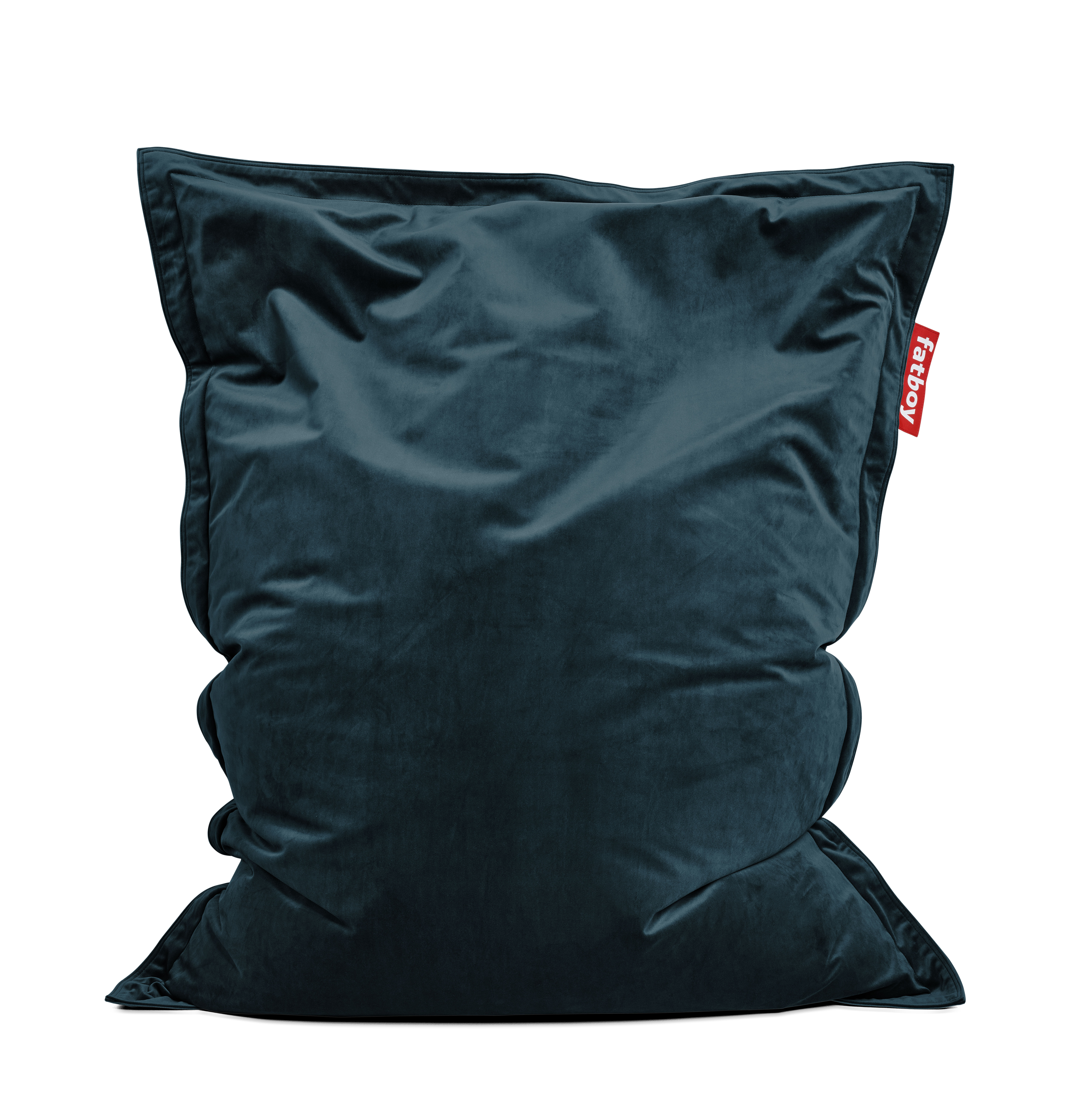 Pouf Original Slim Velvet Fatboy Bleu Made In Design