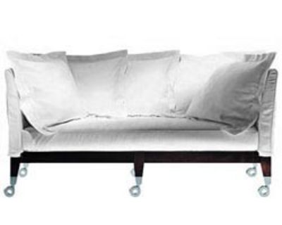 Möbel - Sofas - Neoz Sofa - Driade - Ebenholz - Aluminium, Leinen, Mahagoni
