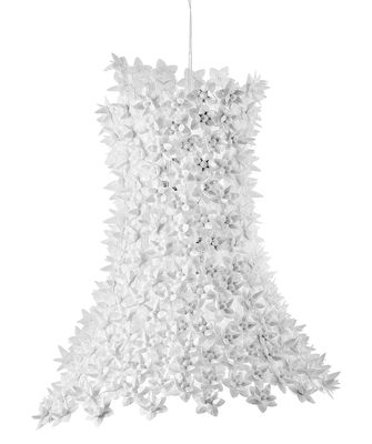Luminaire - Suspensions - Suspension Bloom / H 70 cm - Kartell - Blanc opaque - Polycarbonate