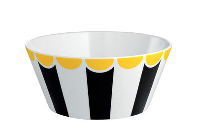 Tableware - Bowls - Circus Bowl - Bone China by Alessi - Black & white - English porcelain
