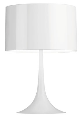 Illuminazione - Lampade da tavolo - Lampada da tavolo Spun Light T1 - H 57 cm di Flos - Bianco brillante - Metallo