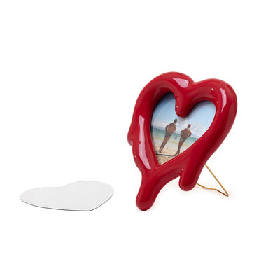 Miroir Melted Heart Seletti - Rouge | Made In Design