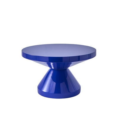 Pols Potten - Table basse Tabouret plastique en Plastique, Polyester laqué - Couleur Bleu - 60 x 60 
