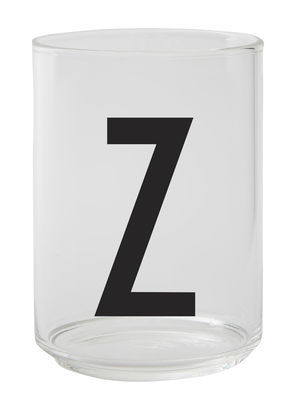 Tavola - Bicchieri  - Bicchiere A-Z - / Vetro borosilicato - Lettera Z di Design Letters - Trasparente / Lettera Z - Vetro borosilicato