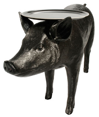 Furniture - Coffee Tables - Pig table Coffee table by Moooi - Black - Polyester