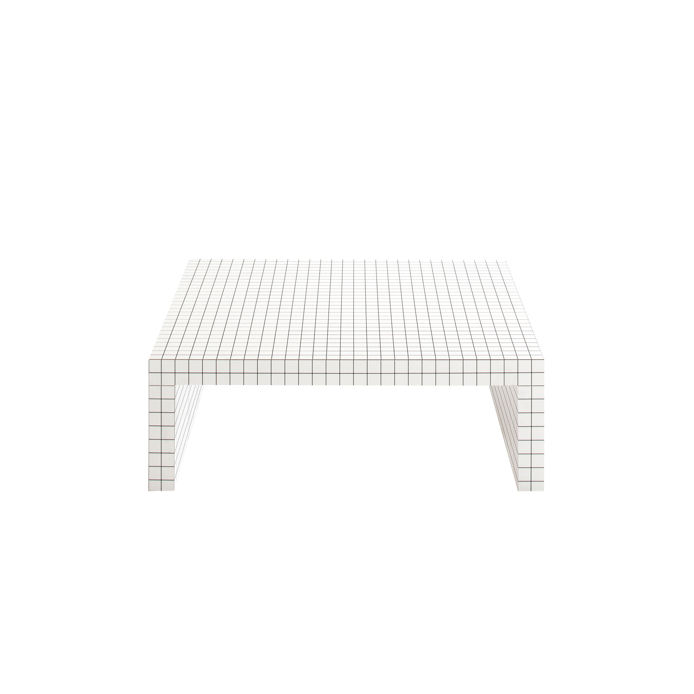 Zanotta Quaderna Coffee table white black Made In Design UK