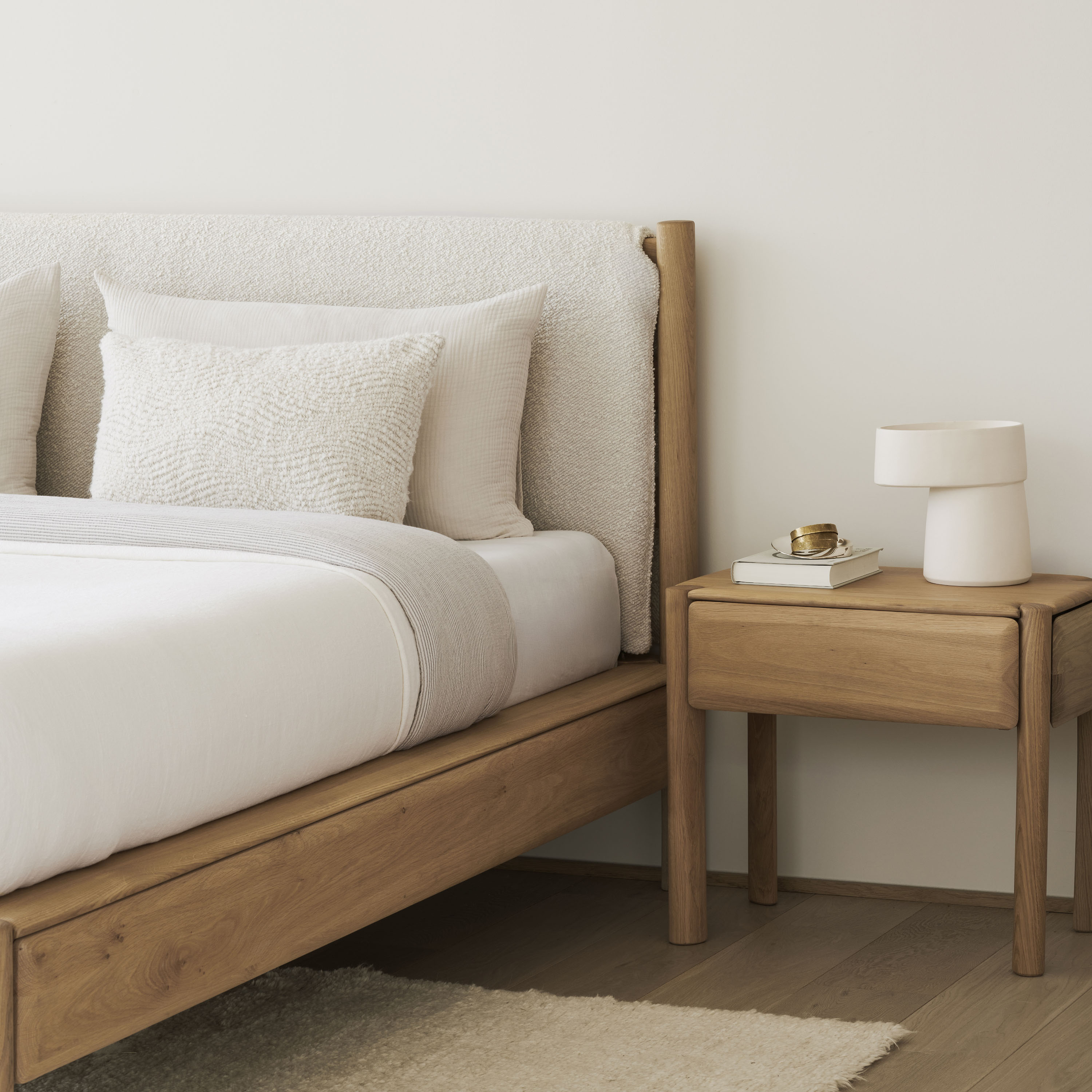 Lit double PI Ethnicraft - Déco chambre parentale