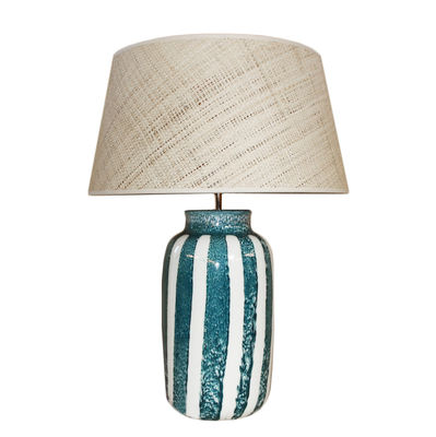 Maison Sarah Lavoine - Lampe de table Palmaria en Céramique - Couleur Bleu - 150 x 53.13 x 48.5 cm -