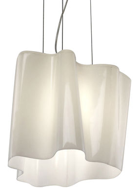 Illuminazione - Lampadari - Sospensione Logico Mini - semplice di Artemide - Bianco - mini - vetro soffiato