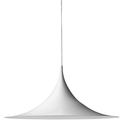 Illuminazione - Lampadari - Sospensione Semi - Ø 60 cm - Rieditata 1968 di Gubi - Bianco opaco - Metallo smaltato