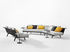 Zinta Lounge Straight sofa - / 3 seats - L 270 cm by Arper