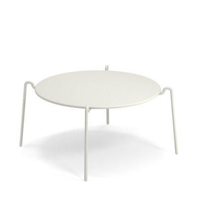 Emu - Table basse Rio R50 en Métal, Acier - Couleur Blanc - 95.24 x 95.24 x 42 cm - Designer Anton C