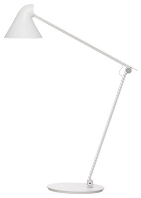 Luminaire - Lampes de table - Lampe de table NJP / LED - Bras articulé - Louis Poulsen - Blanc - Eclairage blanc très chaud 2700K - Acier, Aluminium