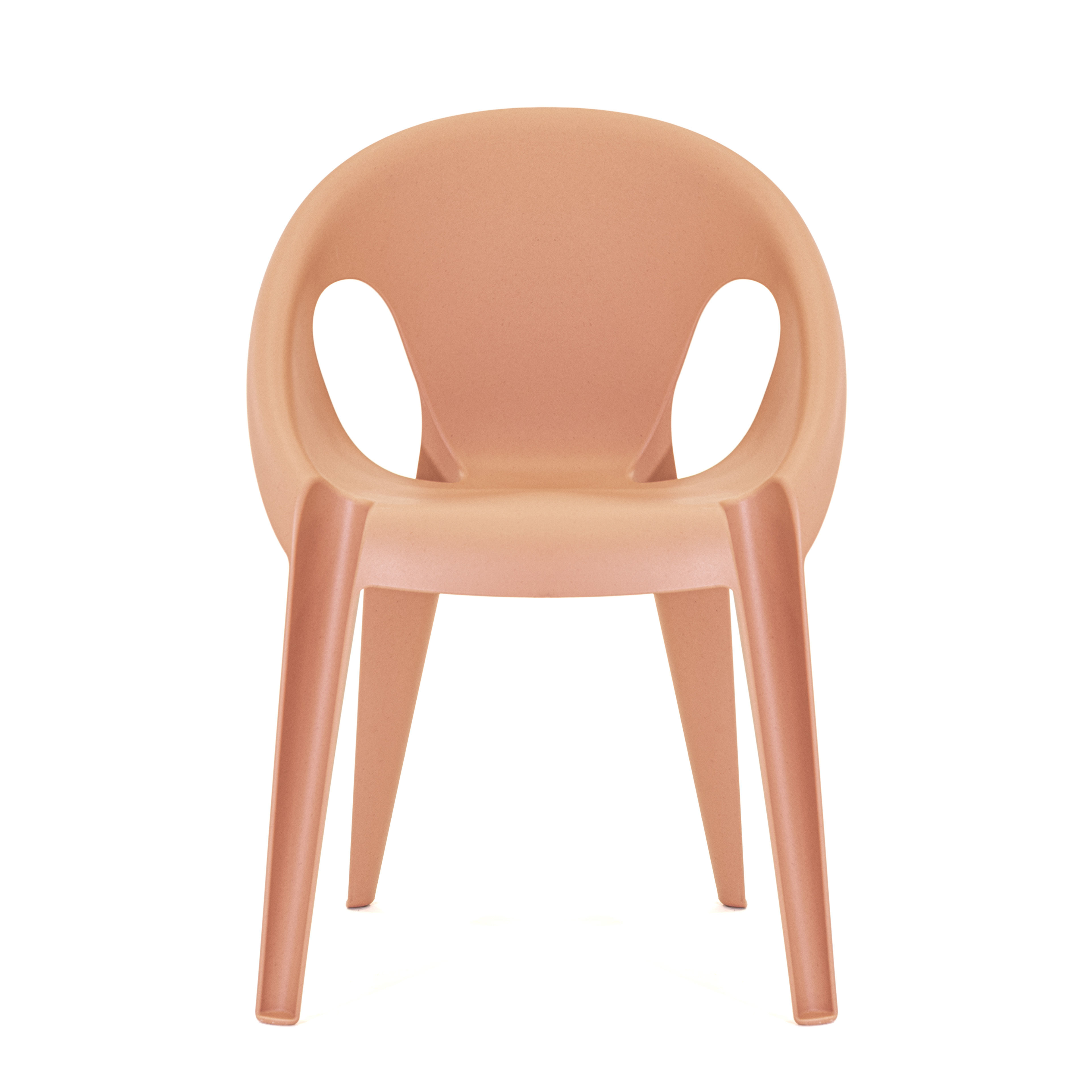 Mobilier - Chaises, fauteuils de salle à manger - Fauteuil empilable Bell / By Konstantin Grcic / Polypropylène recyclé - Eco-conçu - Magis - Orange Sunrise - Polypropylène recyclé