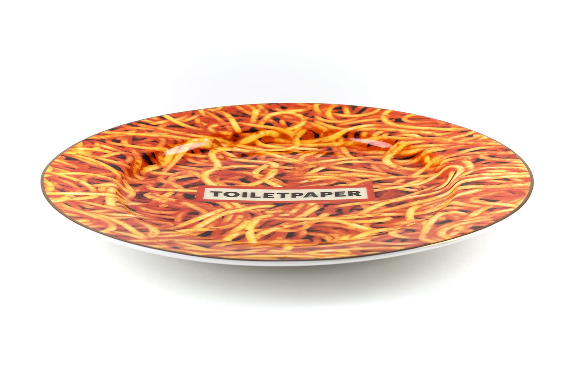 Piatto Toiletpaper - Spaghetti di Seletti - Multicolore | Made In Design