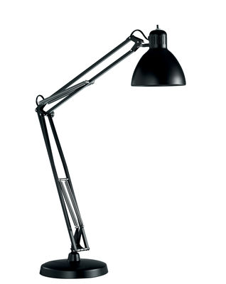 Lighting - Table Lamps - Naska LED Table lamp - / 1933 reissue by Fontana Arte - Black - Lacquered aluminium, Lacquered steel