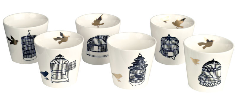 ijsje Ga door bijtend Tasse Freedom Birds von Pols Potten - weiß | Made In Design
