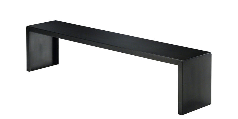 Möbel - Bänke - Bank Big Irony metall schwarz - Zeus - L 130 x l 41 cm - phosphatierter Stahl
