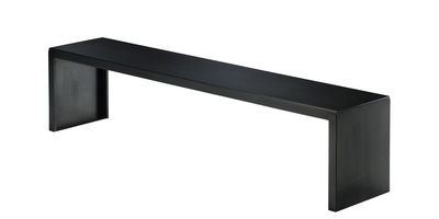 Furniture - Benches - Big Irony Bench - / L 130 cm by Zeus - L 130 cm / Black - Phosphated steel