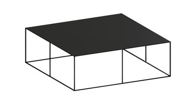 Furniture - Coffee Tables - Slim Irony Coffee table - 100 x 100 cm by Zeus - Black copper - Painted steel